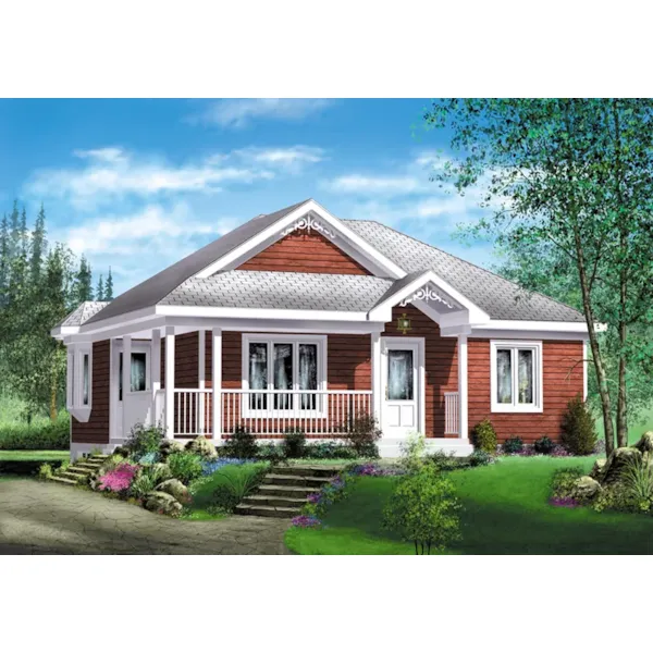 Farmhouse Plan Front of Home - Sandra Farm Country Home 126D-0465 - Shop House Plans and More