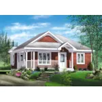 Farmhouse Plan Front of Home - Sandra Farm Country Home 126D-0465 - Shop House Plans and More