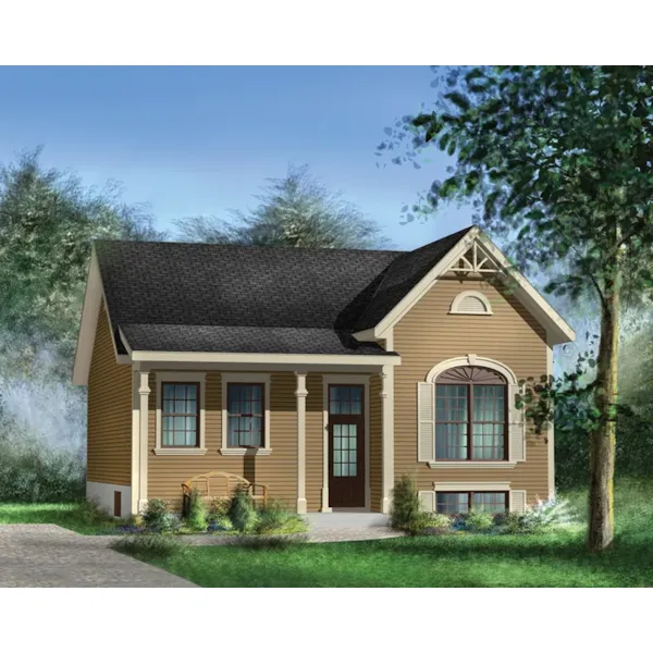 Cabin & Cottage House Plan Front of Home - Harvestwynd Country Home 126D-0469 - Search House Plans and More