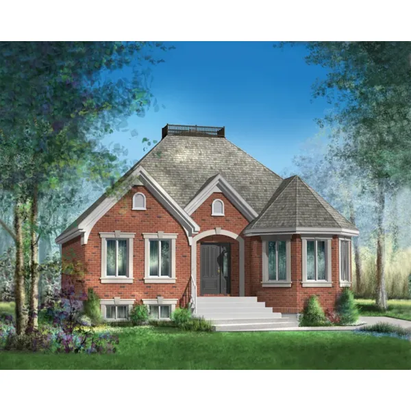 Victorian House Plan Front of Home - Gregory Pond Ranch Home 126D-0470 - Search House Plans and More