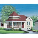 Cabin & Cottage House Plan Front of Home - Forsythia Lane Victorian Home 126D-0477 - Search House Plans and More