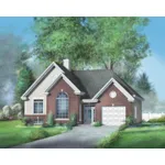 Ranch House Plan Front of Home - Larkin Cove Ranch Home 126D-0481 - Shop House Plans and More