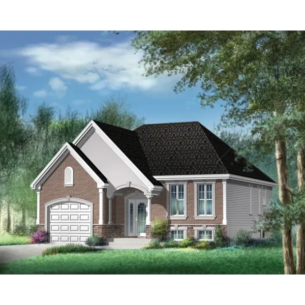 Ranch House Plan Front of Home - Lauderdale Lane Ranch Home 126D-0484 - Shop House Plans and More