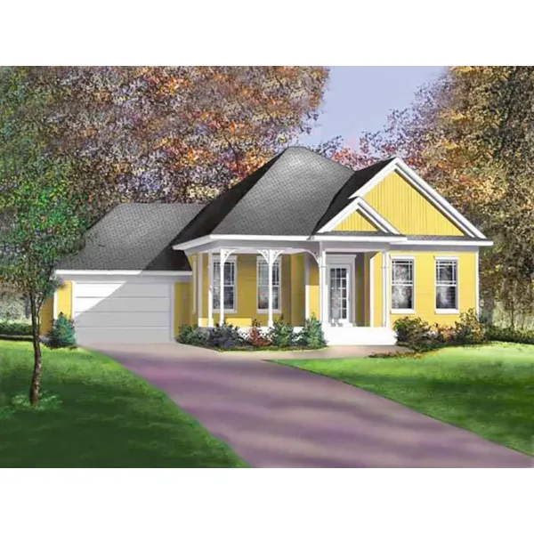 Ranch House Plan Front of Home - Nicole Hollow Traditional Home 126D-0487 - Shop House Plans and More