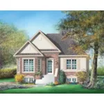 European House Plan Front of Home - Samara Raised Ranch Home 126D-0491 - Shop House Plans and More