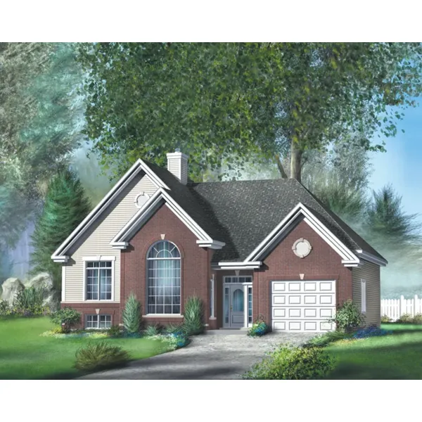 Ranch House Plan Front of Home - Udell Traditional Ranch Home 126D-0498 - Shop House Plans and More