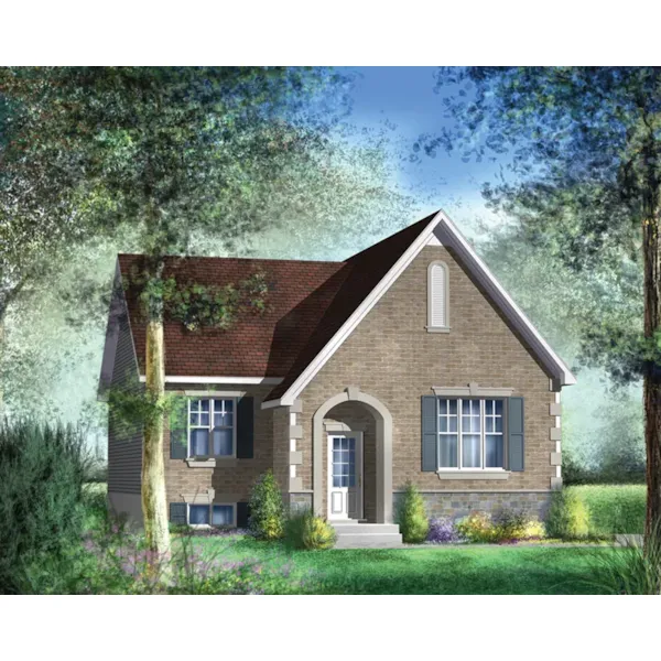 European House Plan Front of Home - Trevion Hill European Home 126D-0499 - Shop House Plans and More