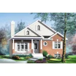 Ranch House Plan Front of Home - Phelps Ridge Country Home 126D-0500 - Shop House Plans and More