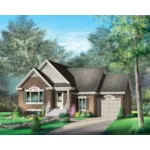 Traditional House Plan Front of Home - Nevena Traditional Ranch Home 126D-0501 - Shop House Plans and More