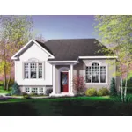 Traditional House Plan Front of Home - Molina Split-Level Home 126D-0504 - Shop House Plans and More