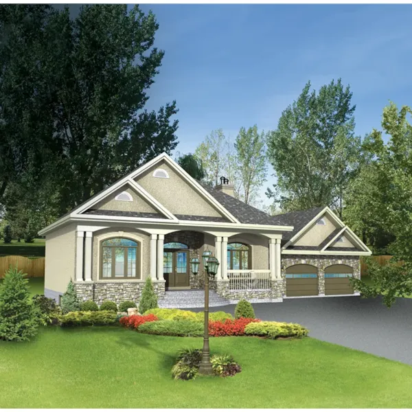 Country House Plan Front of Home - Cori Cove Country Home 126D-0515 - Search House Plans and More