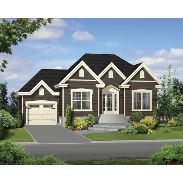 Modern House Plan Front of Home - Abbeyview Traditional Home 126D-0519 - Search House Plans and More