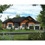 Ranch House Plan Front of Home - Campbell Falls Craftsman Home 126D-0522 - Search House Plans and More