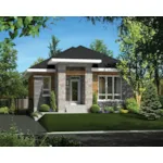 Modern House Plan Front of Home - Hera Contemporary Home 126D-0526 - Search House Plans and More