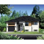 Modern House Plan Front of Home - Lapis Prairie Modern Home 126D-0529 - Shop House Plans and More