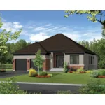 Modern House Plan Front of Home - Terrell Valley European Home 126D-0541 - Shop House Plans and More