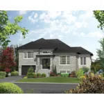 Modern House Plan Front of Home - Abbey Hill Prairie Style Home 126D-0560 - Search House Plans and More