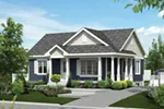 Cabin & Cottage House Plan Front of Home - Berry Harbor Country Home 126D-0562 - Search House Plans and More