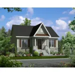 Bungalow House Plan Front of Home - Ellis Park Country Home 126D-0565 - Search House Plans and More