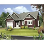 Victorian House Plan Front of Home - Elmer Cliff Country Ranch Home 126D-0566 - Search House Plans and More