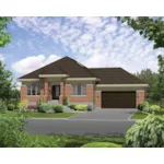 Traditional House Plan Front of Home - Garson Hill Traditional Ranch Home 126D-0570 - Search House Plans and More