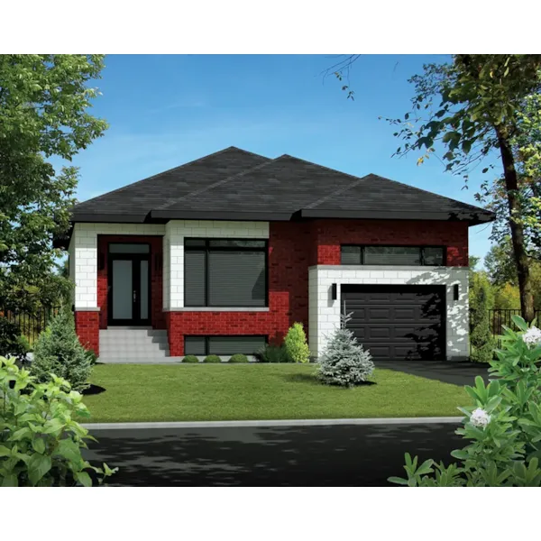 Modern House Plan Front of Home - Jacob Modern Home 126D-0572 - Search House Plans and More