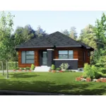 Craftsman House Plan Front of Home - Kiowa Rustic Modern Home 126D-0573 - Search House Plans and More