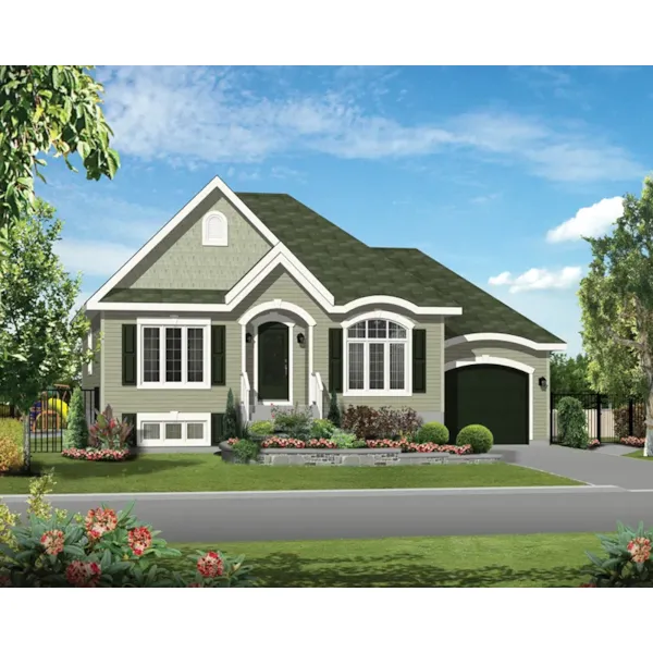 Ranch House Plan Front of Home - Parson Falls Traditional Home 126D-0583 - Shop House Plans and More