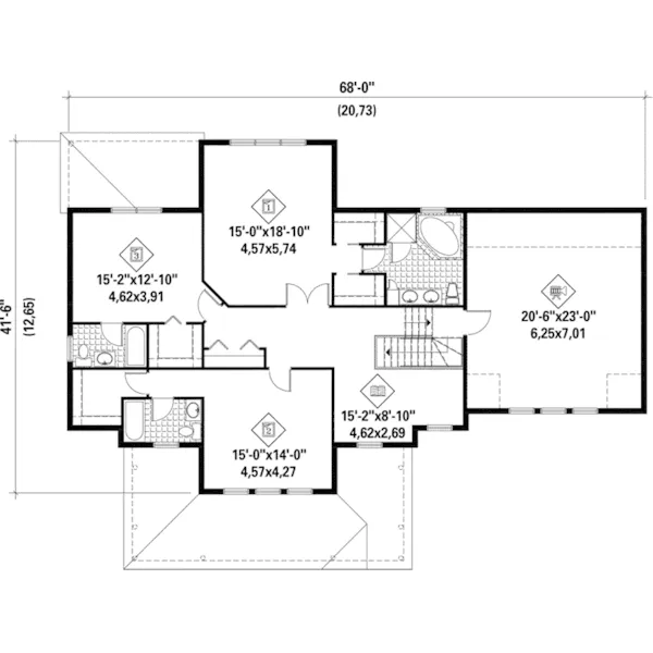 Country House Plan Second Floor - Victoria Bay Country Home 126D-0589 - Shop House Plans and More