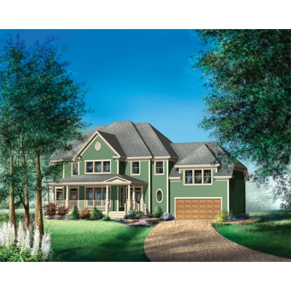 Country House Plan Front of Home - Victoria Bay Country Home 126D-0589 - Shop House Plans and More