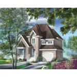 Country French House Plan Front of Home - Windwood Traditional Home 126D-0596 - Shop House Plans and More