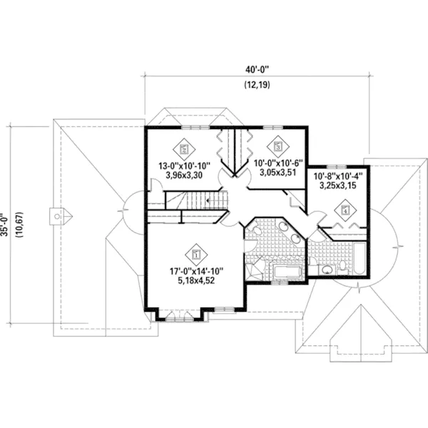 Country French House Plan Second Floor - Windham Ridge Traditional Home 126D-0597 - Shop House Plans and More