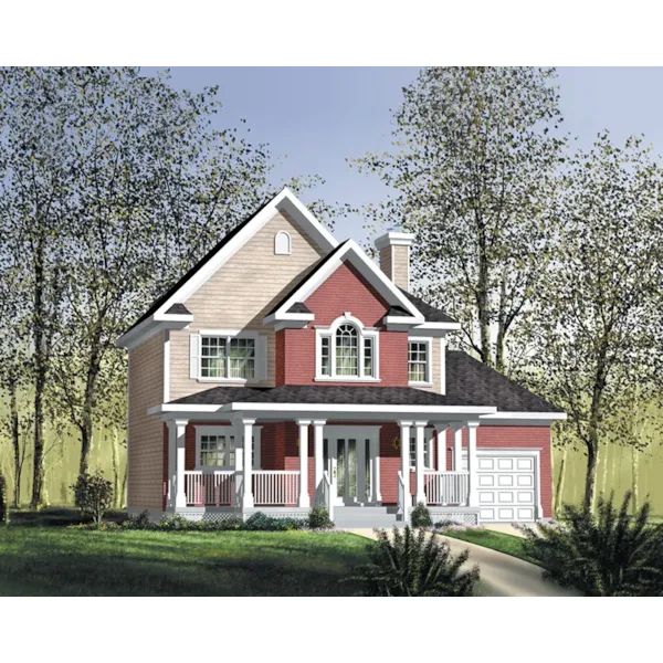 Country House Plan Front of Home - Tuckers Trace Traditional Home 126D-0599 - Shop House Plans and More