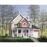 Country House Plan Front of Home - Tuckers Trace Traditional Home 126D-0599 - Shop House Plans and More