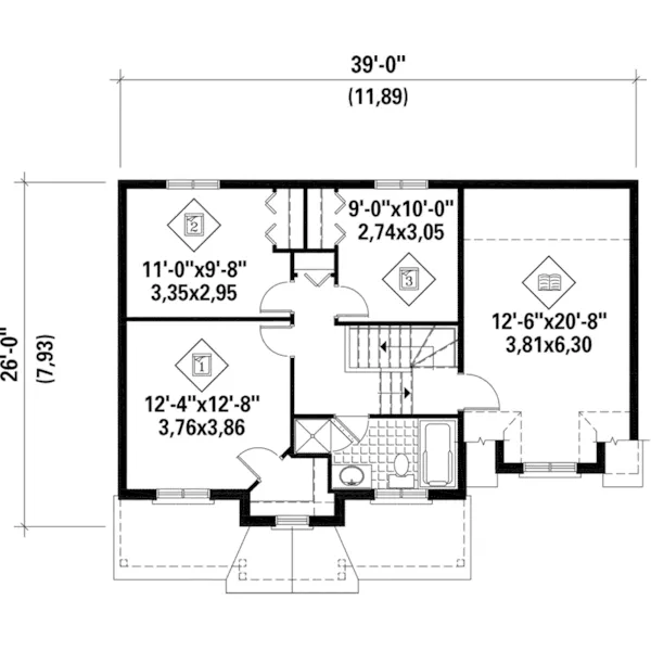 Country House Plan Second Floor - Powders Mill Country Home 126D-0606 - Shop House Plans and More