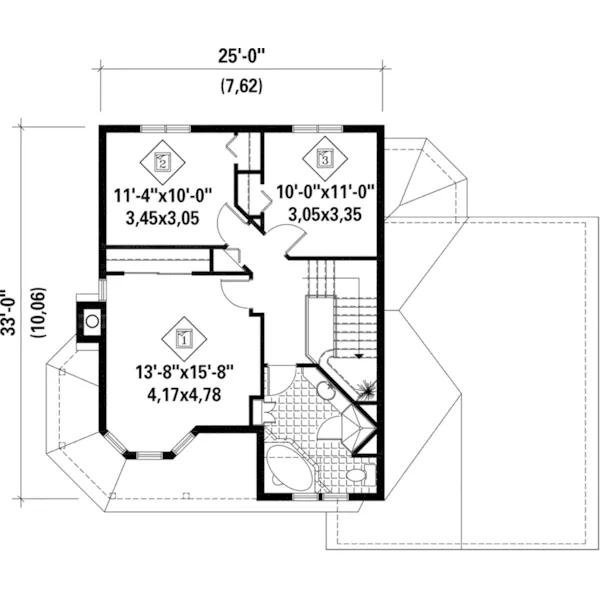 Cape Cod & New England House Plan Second Floor - Libbey Bay Victorian Home 126D-0611 - Shop House Plans and More