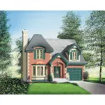 Victorian House Plan Front of Home - Lafayette Park European Home 126D-0614 - Shop House Plans and More