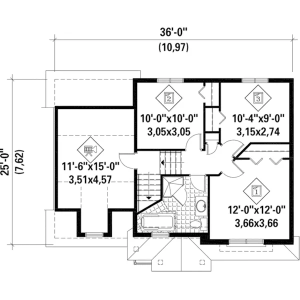 Country House Plan Second Floor - Kinloch Hollow Country Home 126D-0616 - Search House Plans and More