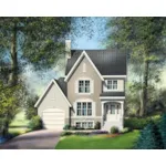 Victorian House Plan Front of Home - Danelle Traditional Home 126D-0630 - Search House Plans and More