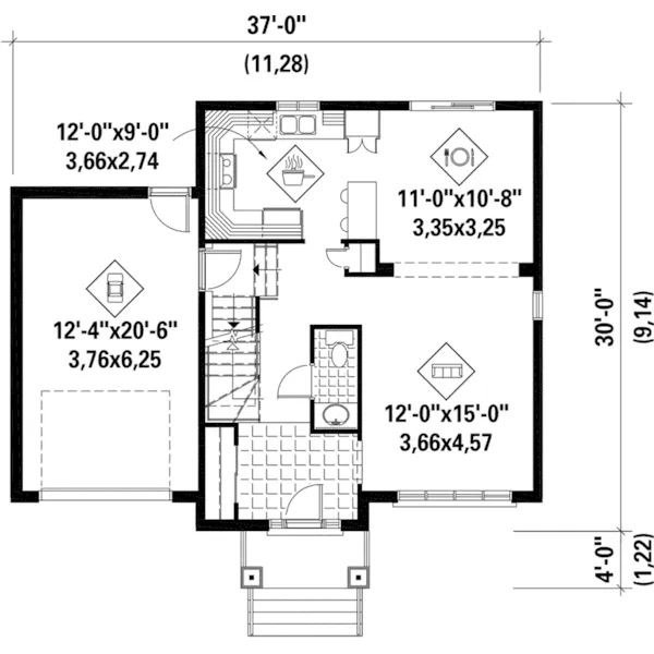 Victorian House Plan First Floor - Deer Haven Traditional Home 126D-0632 - Search House Plans and More