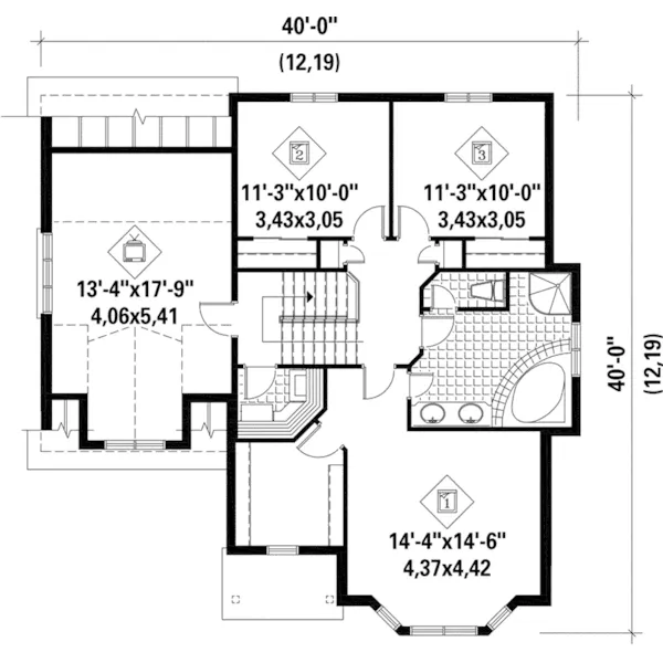 Country House Plan Second Floor - Raven Hill Traditional Home 126D-0641 - Shop House Plans and More