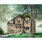 Country House Plan Front of Home - Fetrow European Home 126D-0647 - Search House Plans and More