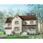 Country French House Plan Front of Home - Hawthorne Hill Farmhouse 126D-0649 - Search House Plans and More