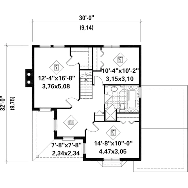 Country French House Plan Second Floor - Niemann Park Traditional Home 126D-0653 - Shop House Plans and More