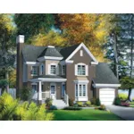 Country French House Plan Front of Home - Niemann Park Traditional Home 126D-0653 - Shop House Plans and More