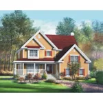 Victorian House Plan Front of Home - Patti Field Country Home 126D-0654 - Shop House Plans and More