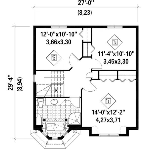 European House Plan Second Floor - Rita Place Victorian Home 126D-0655 - Shop House Plans and More