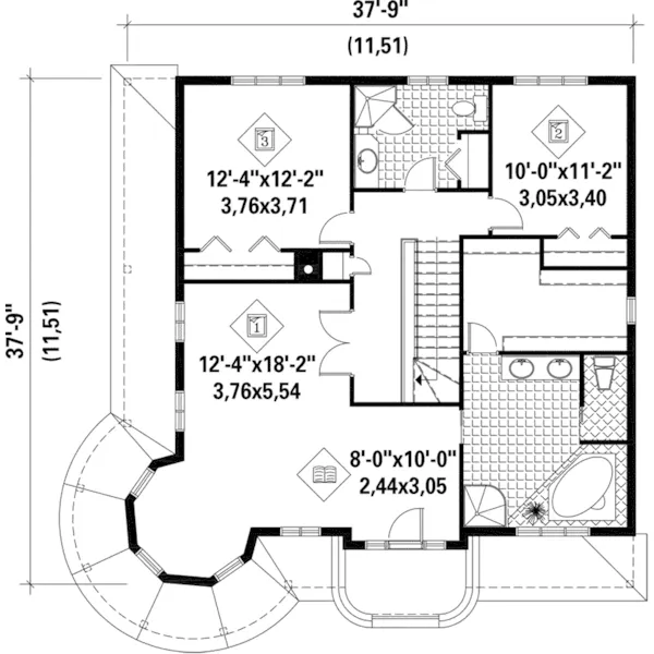 Country House Plan Second Floor - Savanna Bay Victorian Home 126D-0657 - Shop House Plans and More