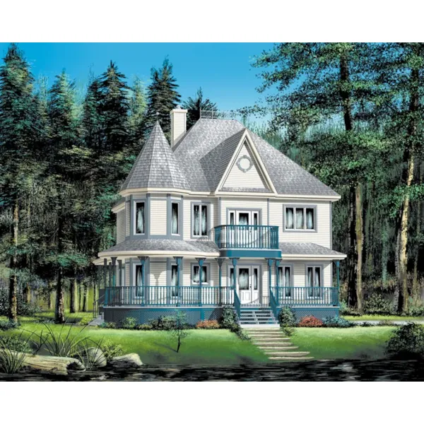 Country House Plan Front of Home - Savanna Bay Victorian Home 126D-0657 - Shop House Plans and More