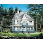 Country House Plan Front of Home - Savanna Bay Victorian Home 126D-0657 - Shop House Plans and More